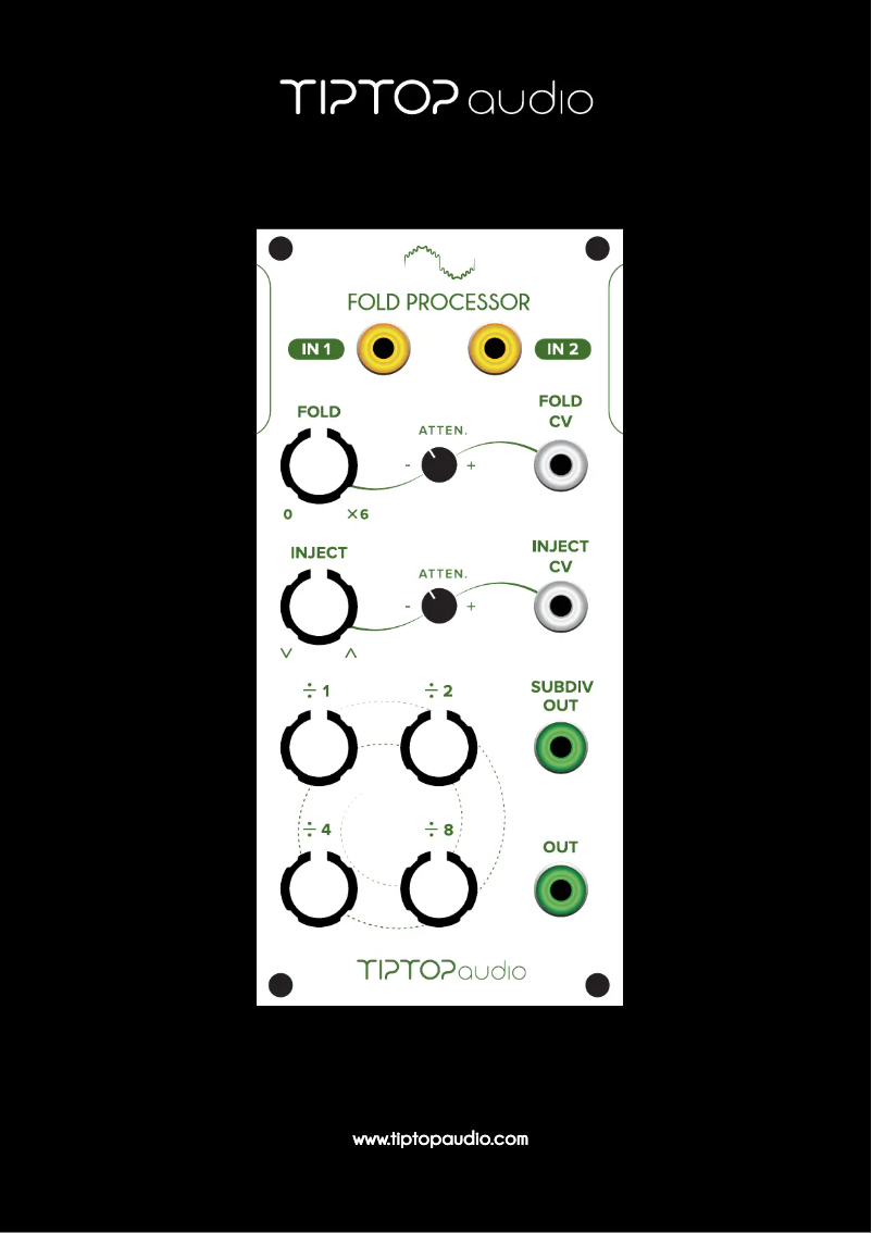 Page 1 de la notice Manuel utilisateur Tiptop Audio Fold Processor