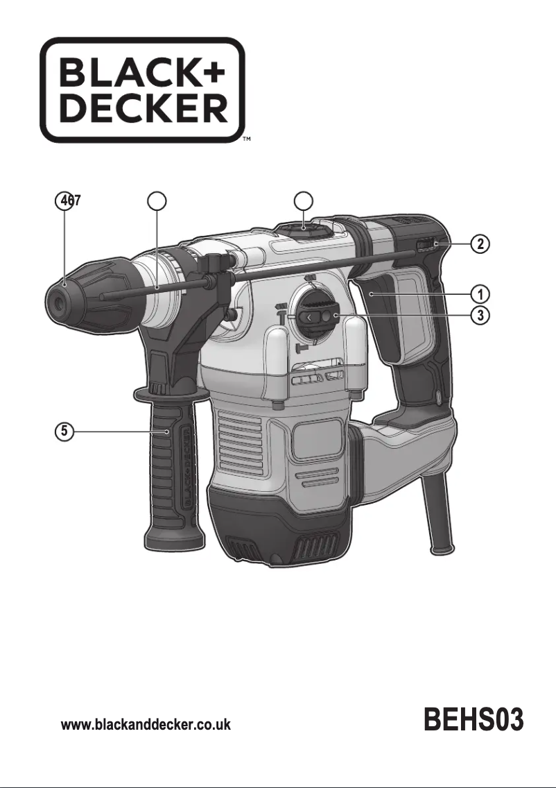 Page 1 de la notice Manuel utilisateur Black & Decker BEHS03