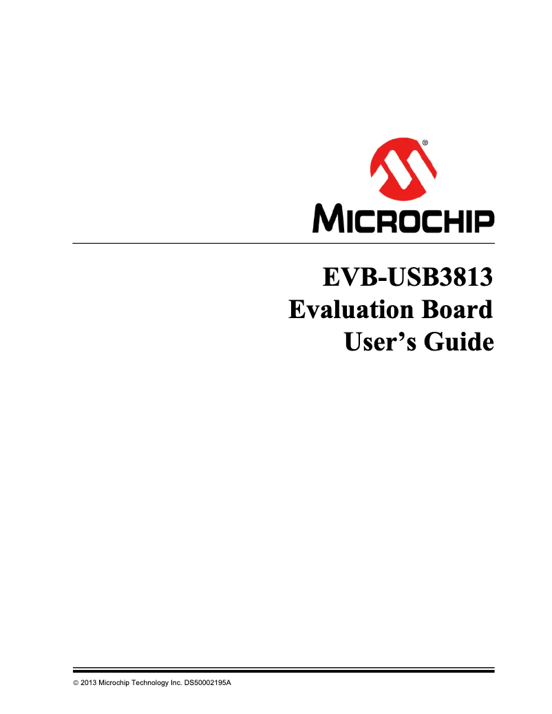 Página 1 del manual Manual de usuario Microchip USB3813