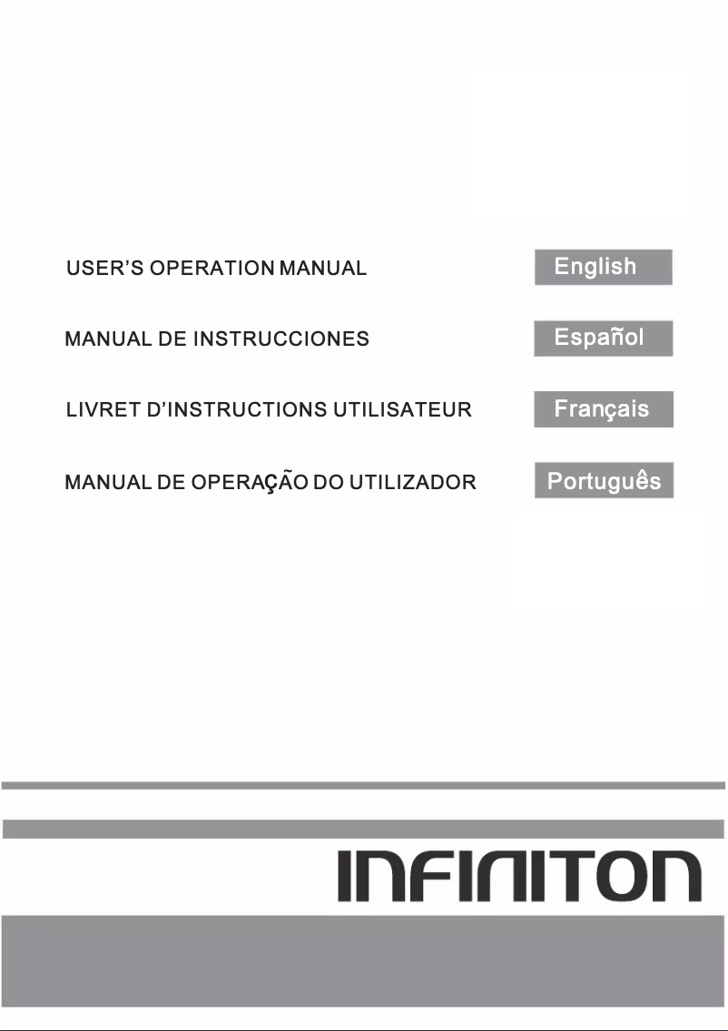 Page 1 de la notice Manuel utilisateur Infiniton FGC-BB177