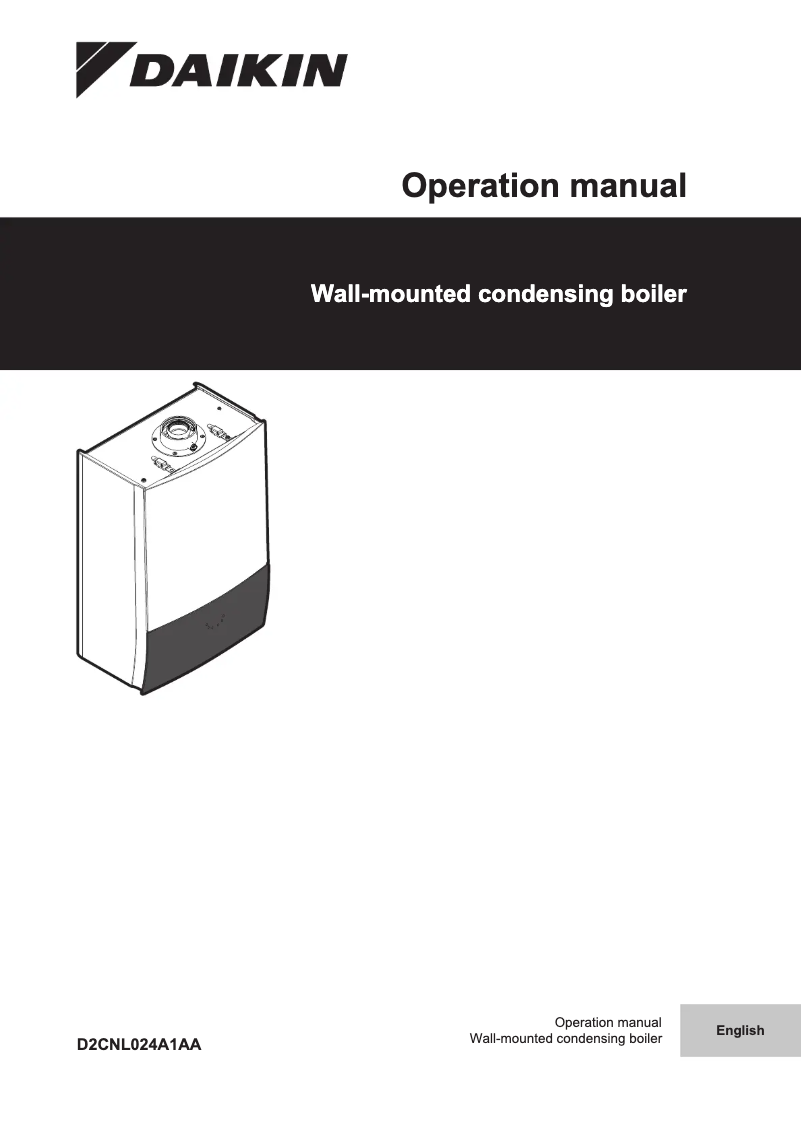 Página 1 del manual Manual de usuario Daikin D2CNL024A1AA