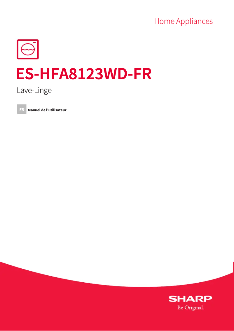 Image de la première page du manuel de l'appareil ES-HFA8123WD-FR