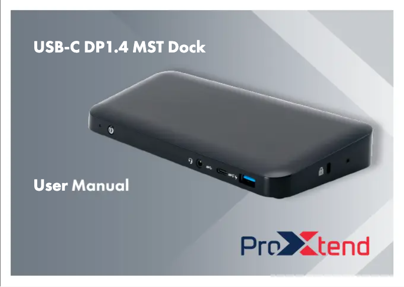 Image de la première page du manuel de l'appareil DOCK2X4KUSBCMST