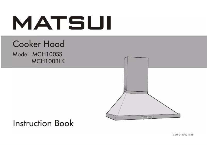 Page 1 de la notice Manuel utilisateur Matsui MCH100BLK