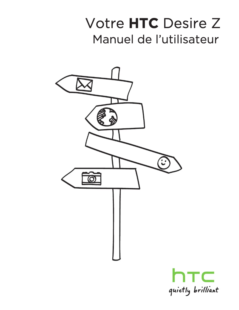 Image de la première page du manuel de l'appareil Desire Z