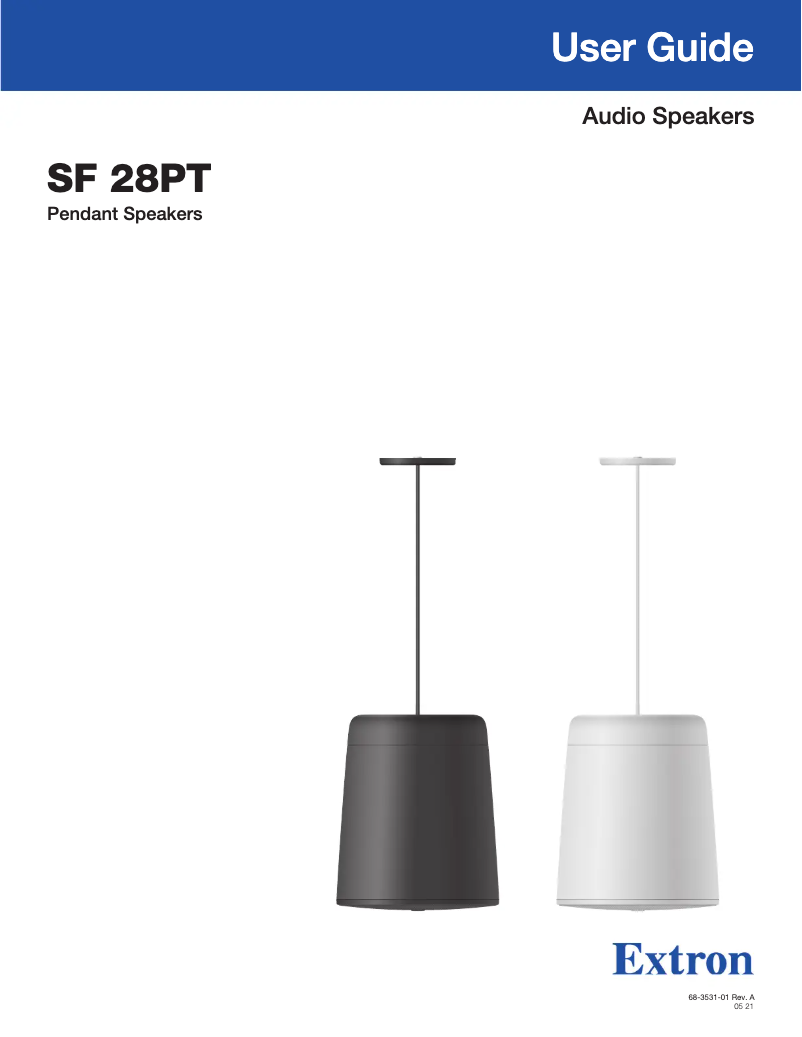 Page 1 de la notice Manuel utilisateur Extron SF 28PT