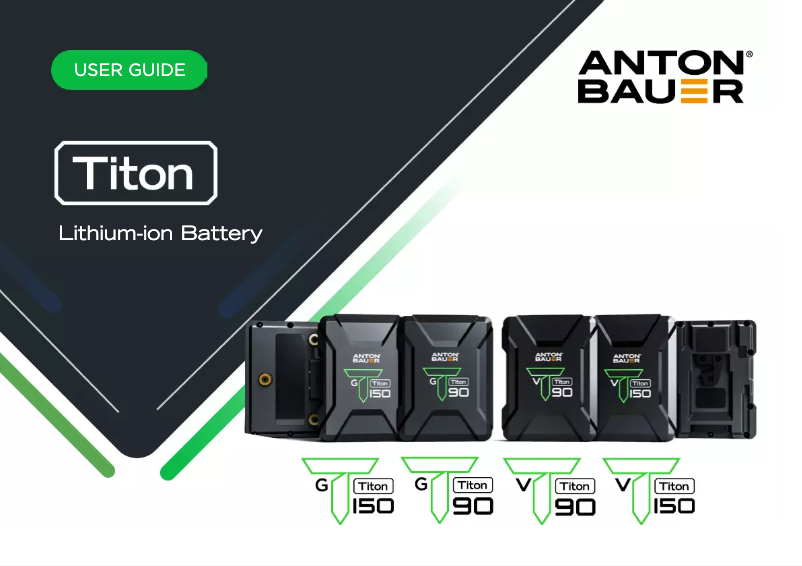 Page n°1 - Manuel utilisateur Anton/Bauer Titon 90