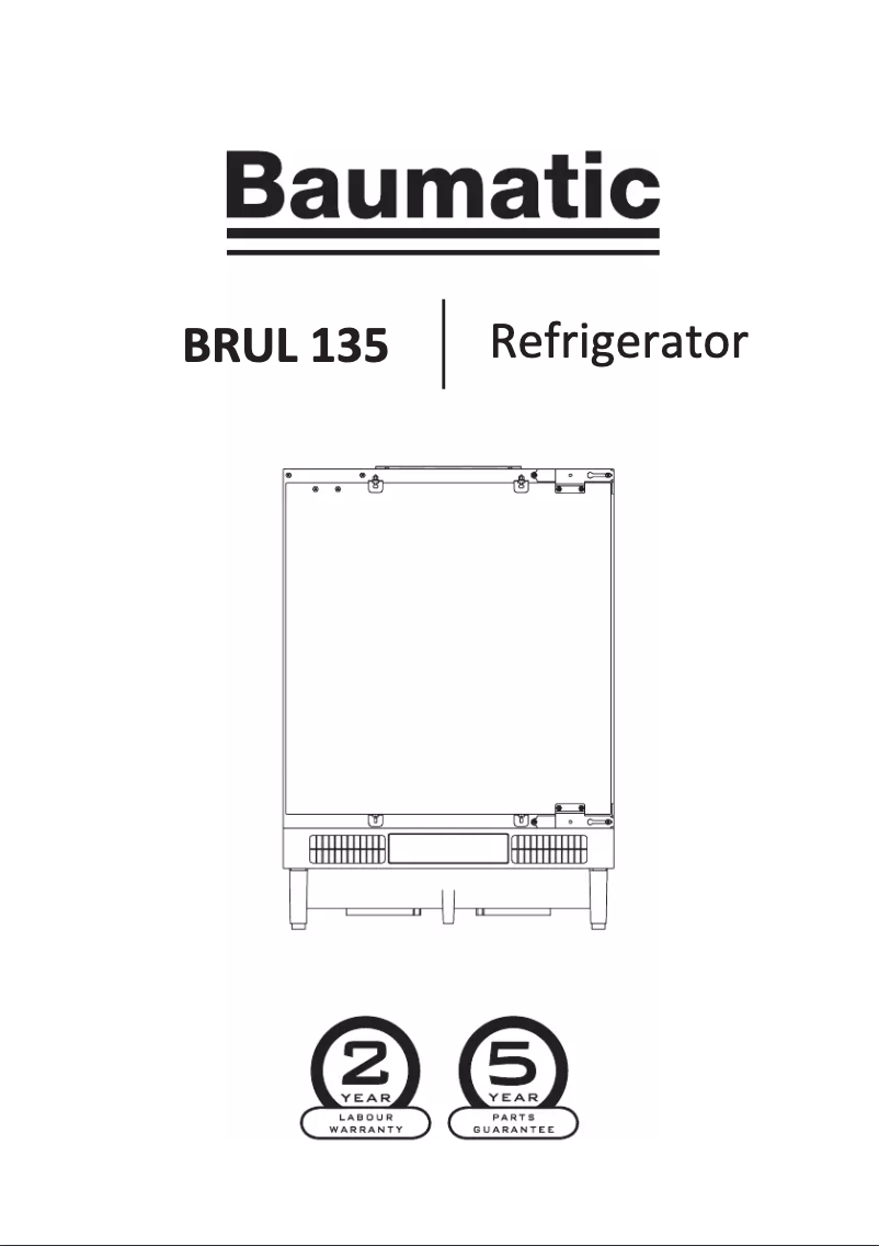 Page 1 de la notice Manuel utilisateur Baumatic BRUL 135