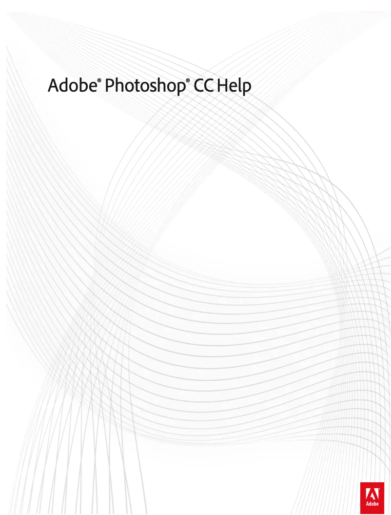 Page n°1 - Manuel utilisateur Adobe Photoshop CC 2014