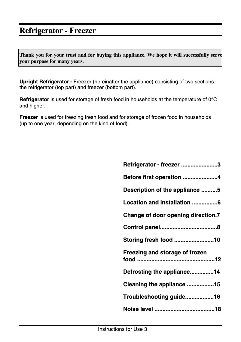 Page 1 de la notice Manuel utilisateur Gorenje K 357 2 CELA