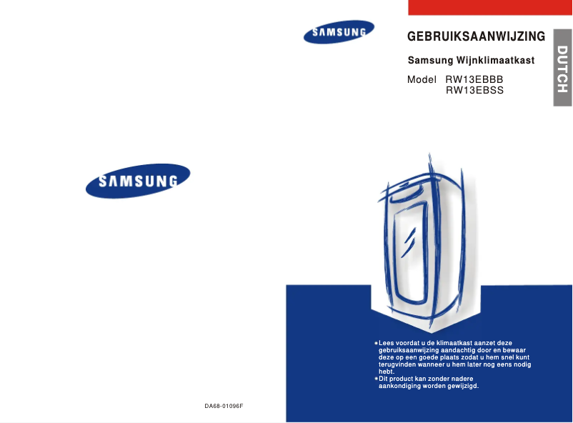 Page 1 de la notice Manuel utilisateur Samsung RW13EBBB