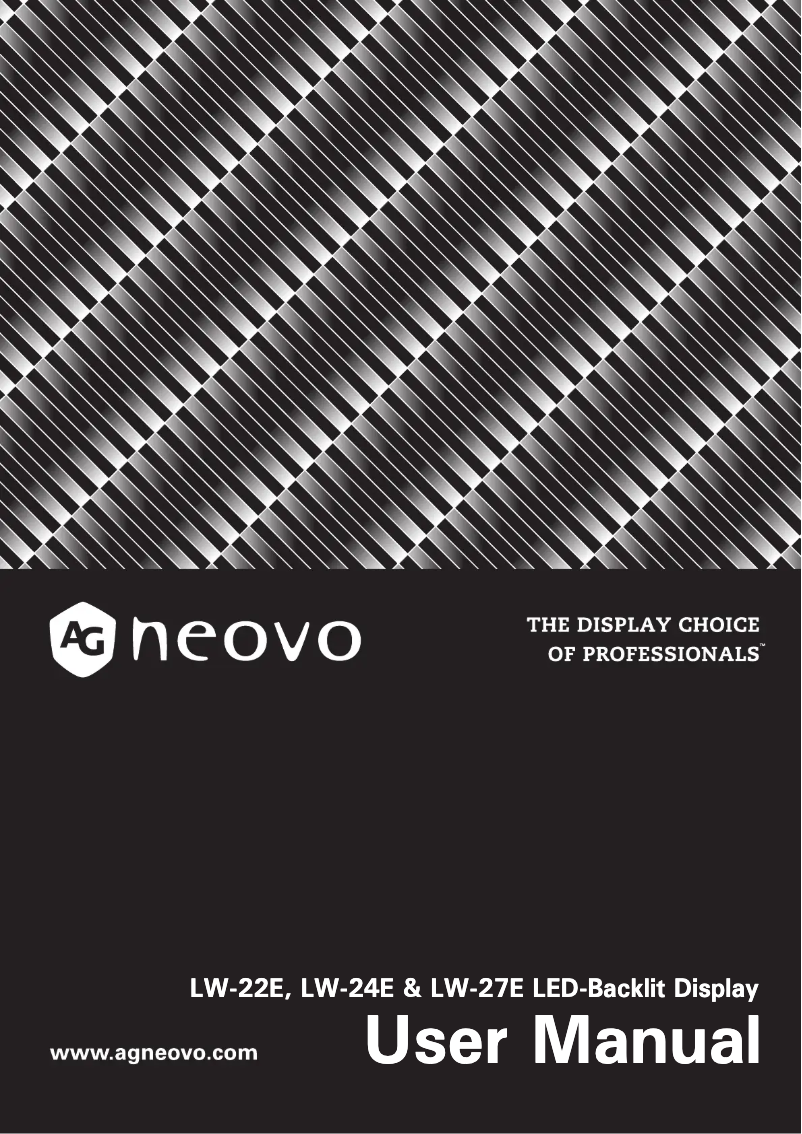 Image de la première page du manuel de l'appareil LW-27E