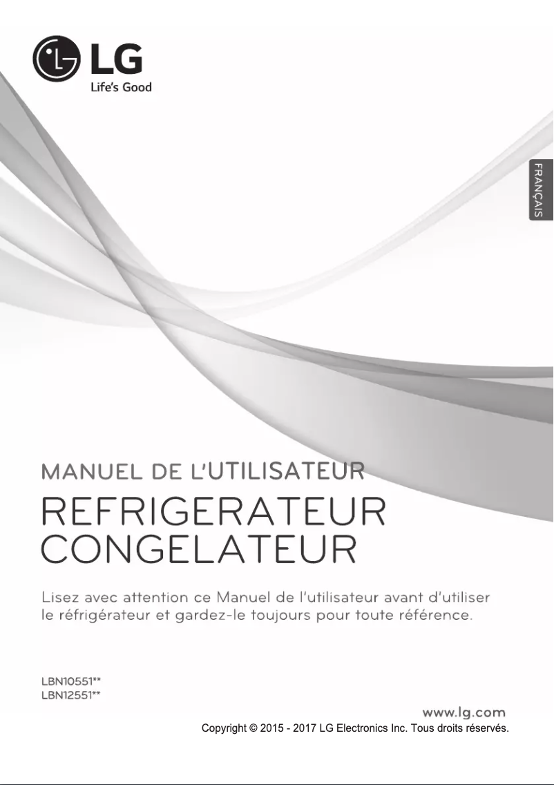 Page n°1 - Manuel utilisateur LG LBN10551PV