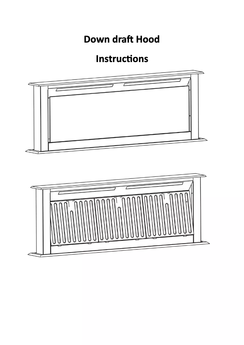 Page 1 de la notice Manuel utilisateur Elba VETRO EDDH-C9046ST(SS)