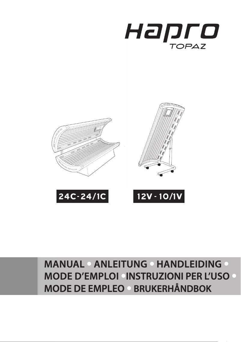 Page 1 de la notice Manuel utilisateur Hapro Topaz 24