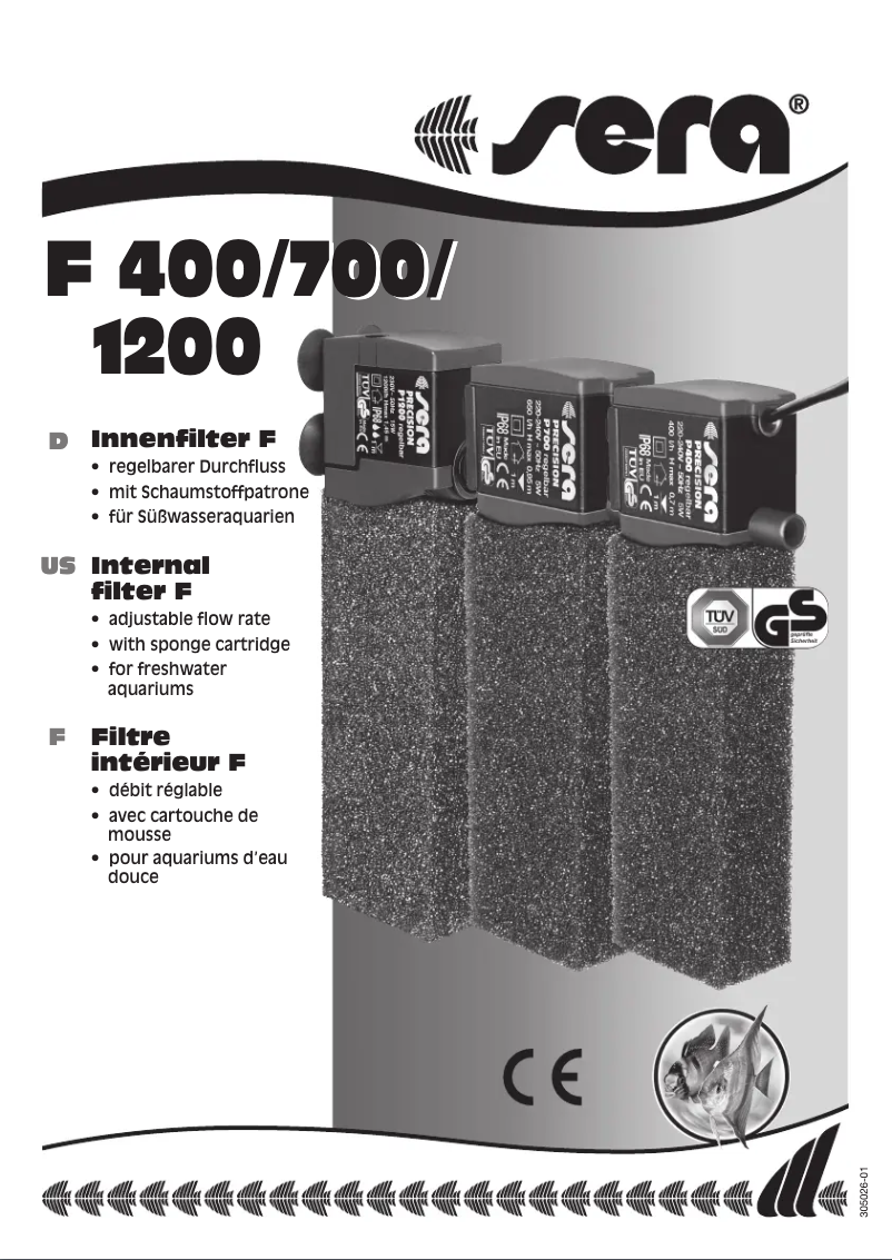 Page 1 de la notice Manuel utilisateur sera F 400