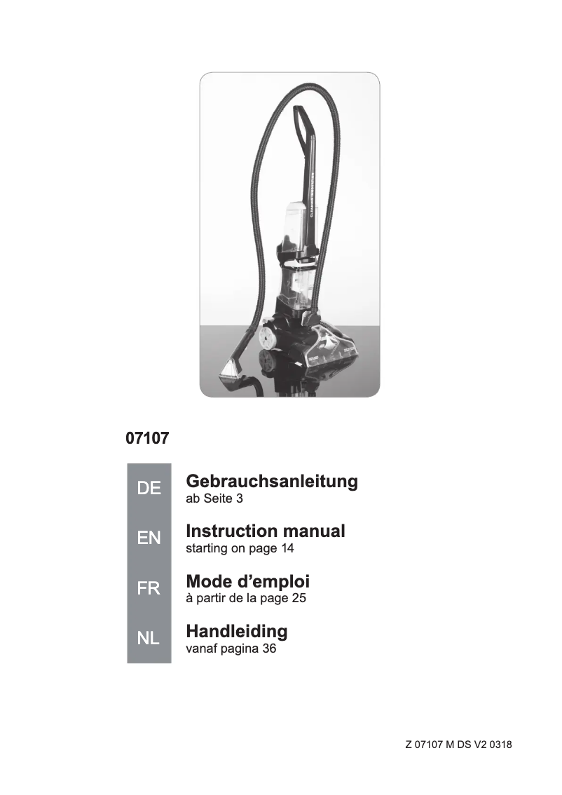Página 1 del manual Manual de usuario Cleanmaxx 07107