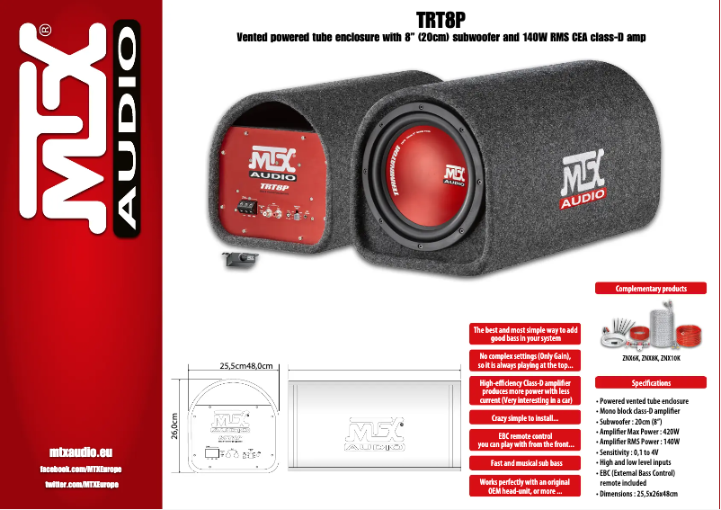 Image de la première page du manuel de l'appareil TRT8P