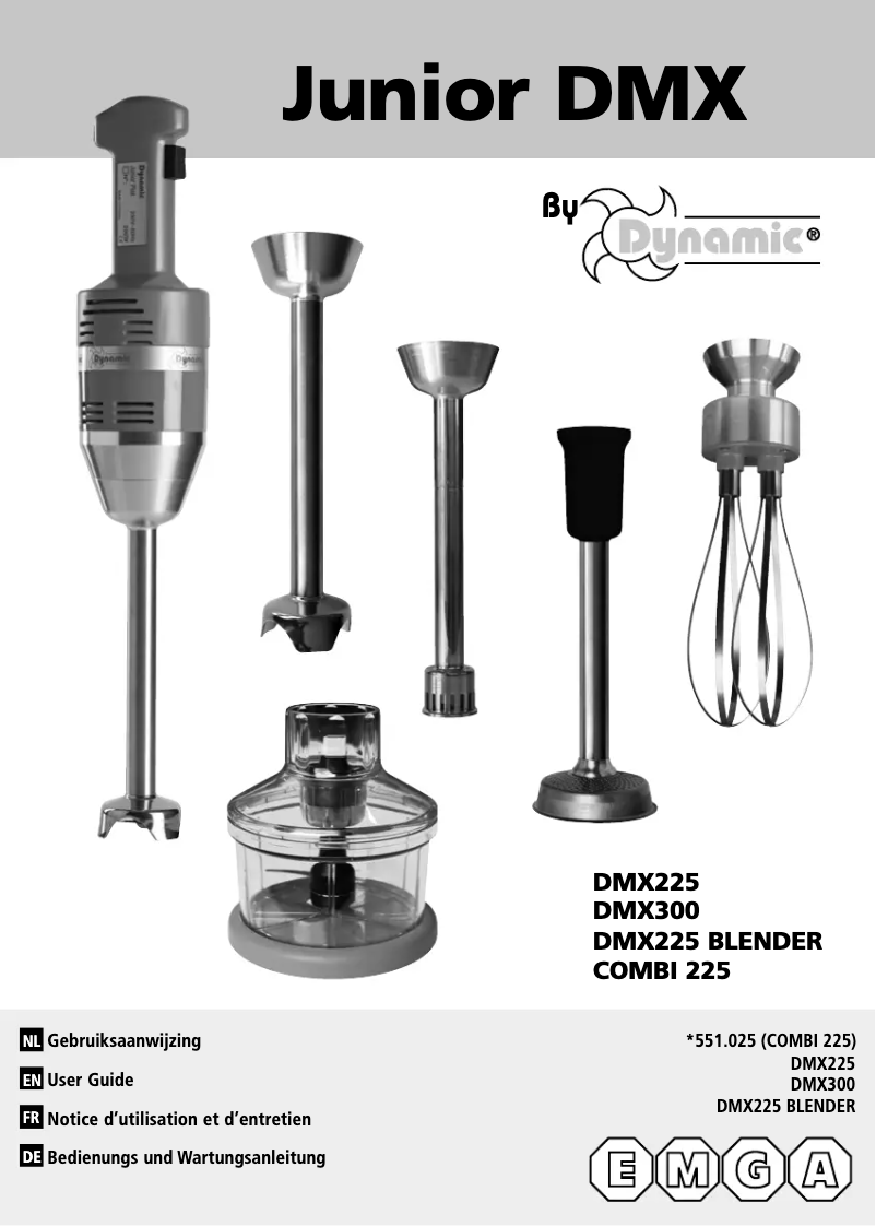 Page 1 de la notice Manuel utilisateur Dynamic Junior 551025