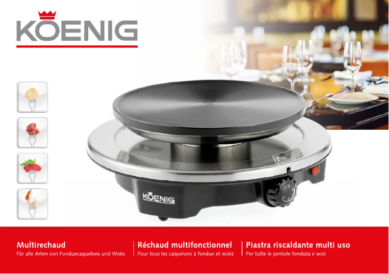 Page 1 de la notice Manuel utilisateur Koenig B02176