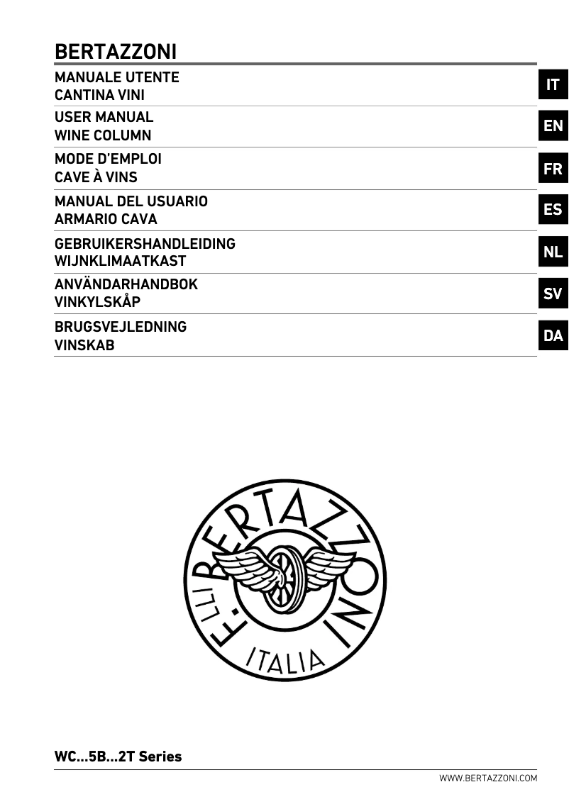 Page 1 de la notice Manuel utilisateur Bertazzoni WC455BRX2T