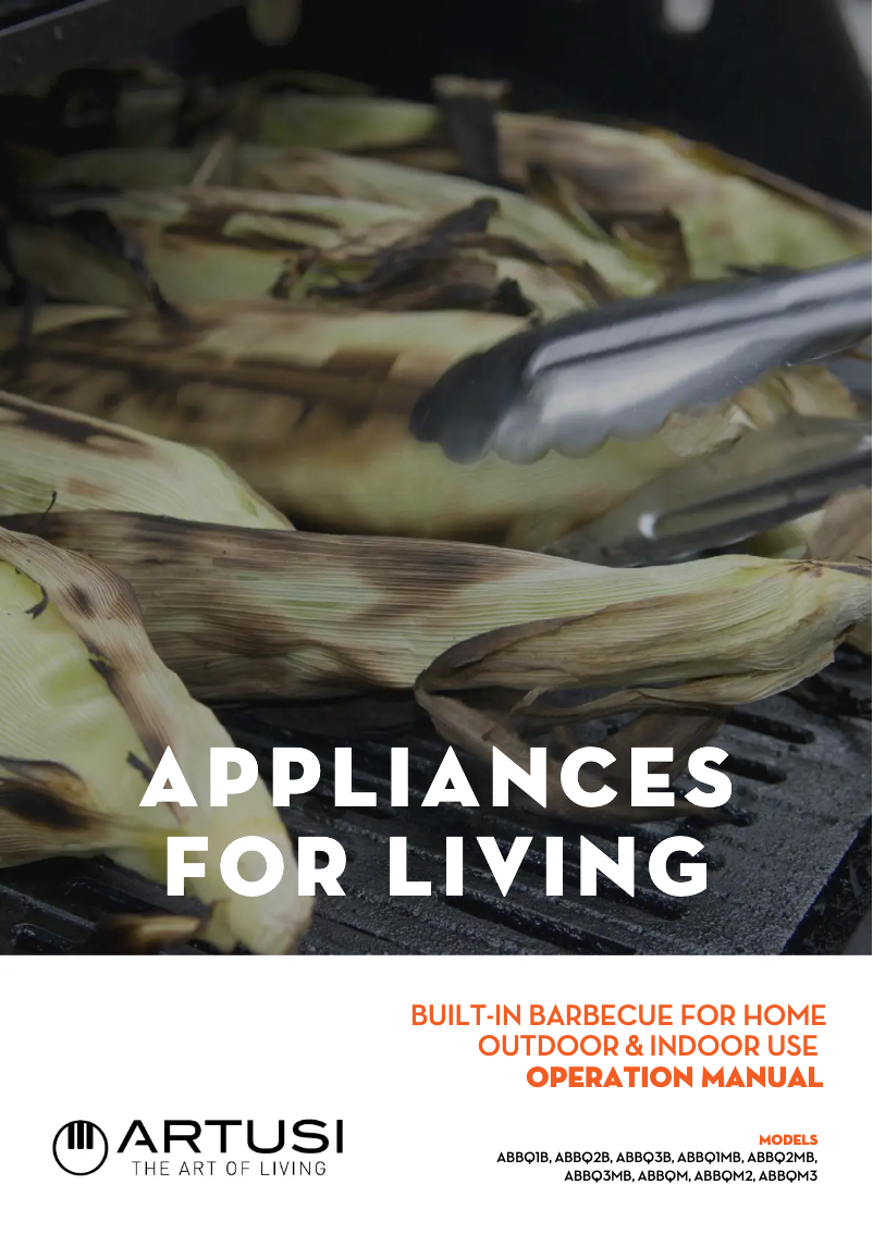 Page 1 de la notice Manuel utilisateur Artusi ABBQM2