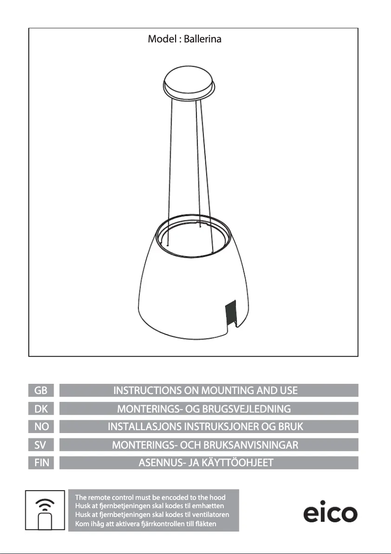 Imagen de la primera página del manual del dispositivo Ballerina W