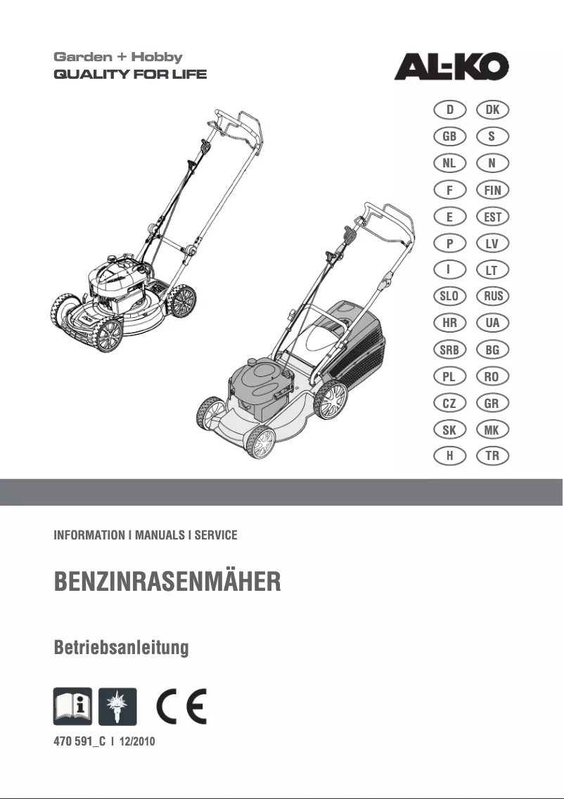 Page 1 de la notice Manuel utilisateur AL-KO 4.62 P-B CLASSIC