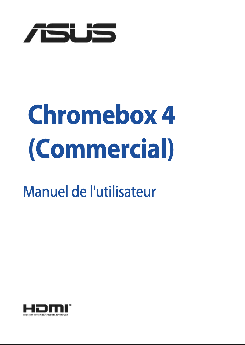 Page n°1 - Manuel utilisateur Asus Chromebox 4
