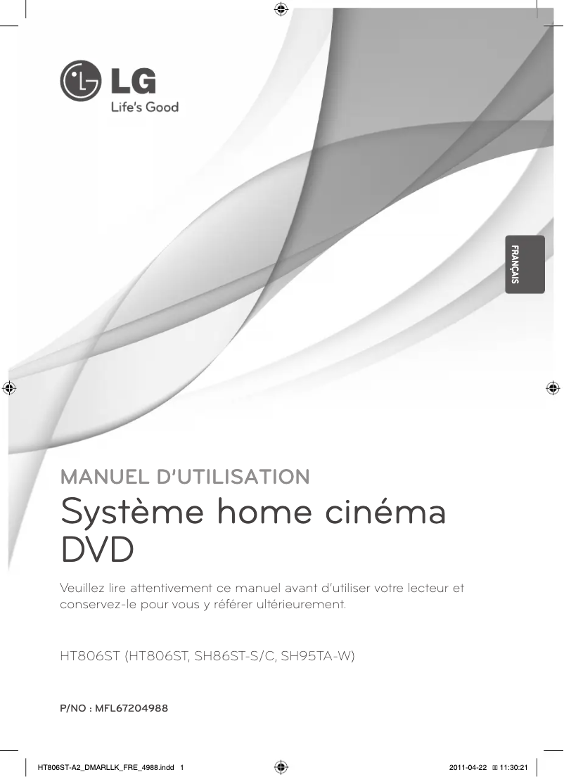 Image de la première page du manuel de l'appareil HT806ST