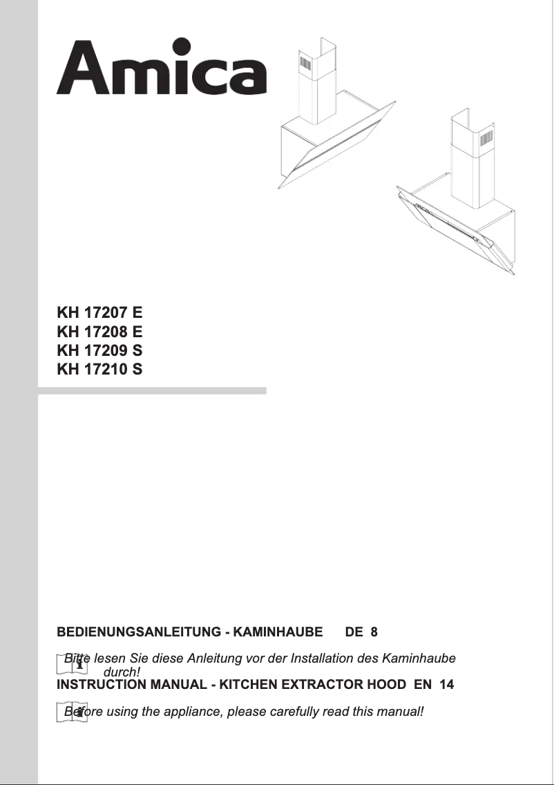 Page n°1 - Manuel utilisateur Amica KH 17228 E