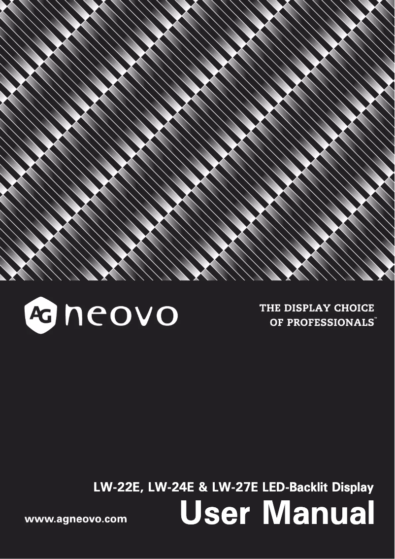 Image de la première page du manuel de l'appareil LW-24E