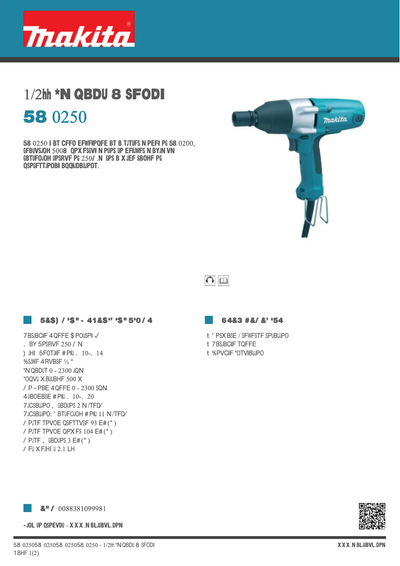 Image de la première page du manuel de l'appareil TW0250