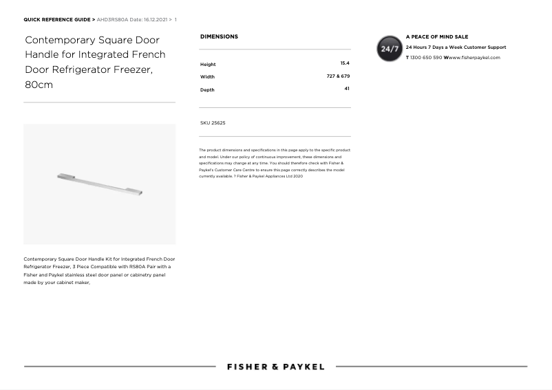 Image de la première page du manuel de l'appareil AHD3RS80A