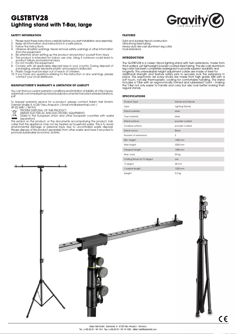 Image de la première page du manuel de l'appareil GLSTBTV28