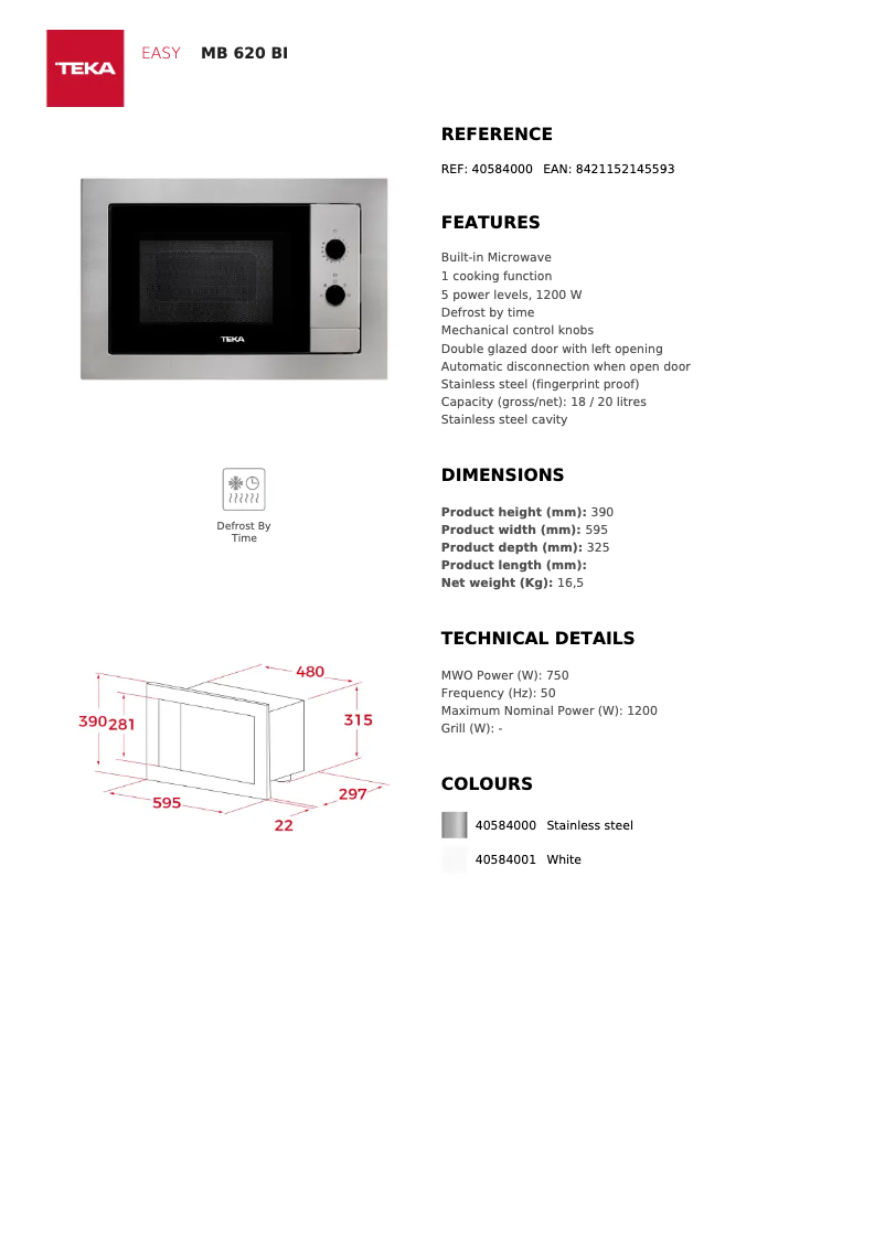 Image de la première page du manuel de l'appareil MB 620 BI
