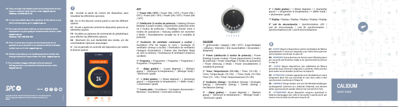 Page 1 de la notice Manuel utilisateur SPC CALIDUM