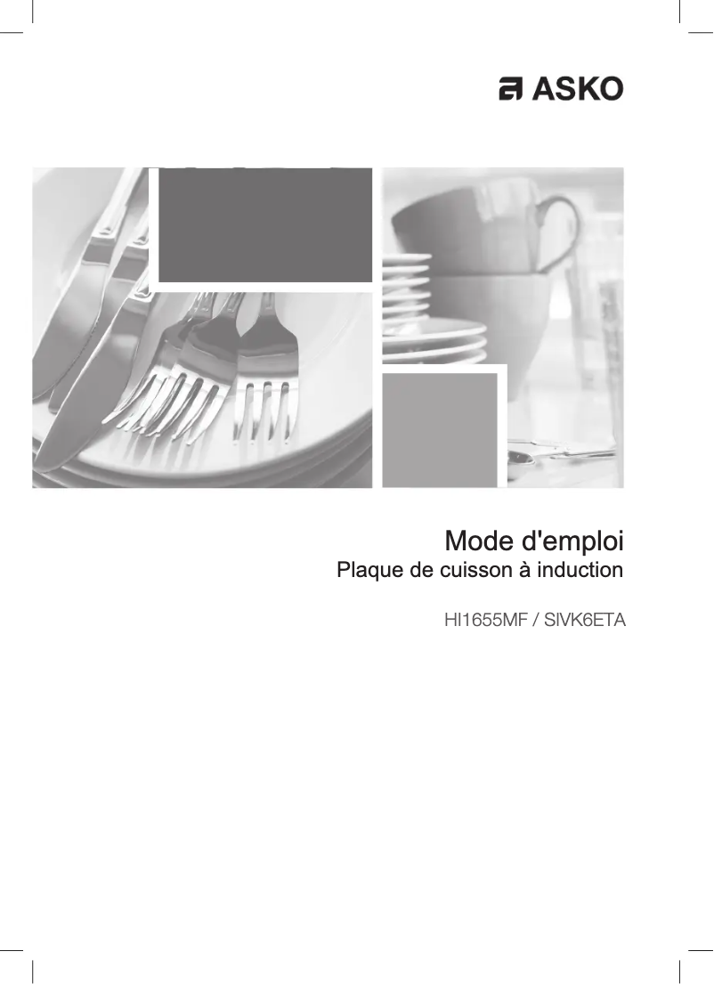 Page n°1 - Manuel utilisateur Asko HI1655MF