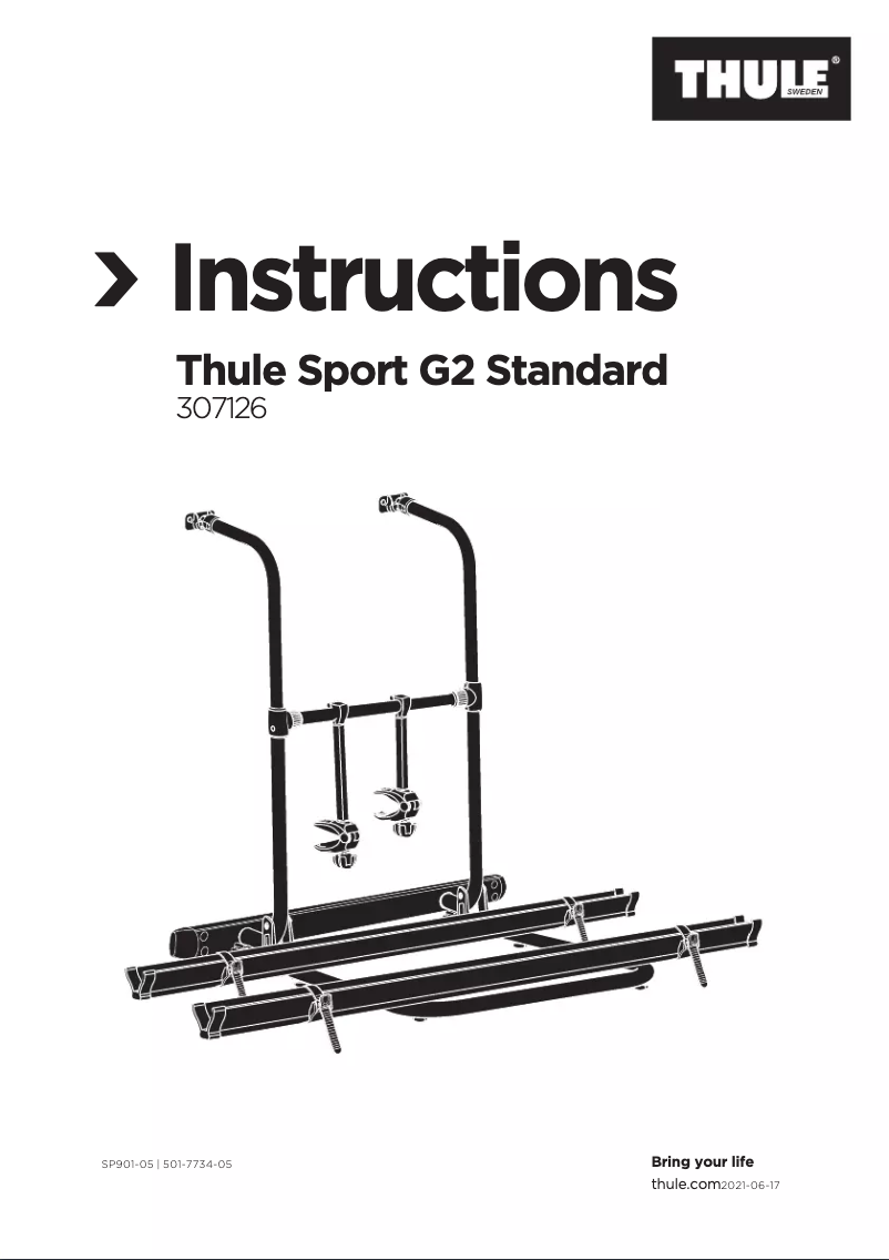 Página 1 del manual Manual de usuario Thule Sport G2 Standard