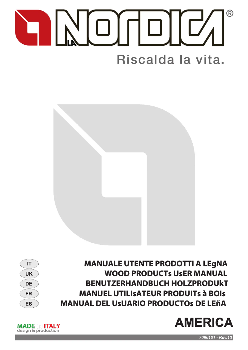 Page n°1 - Manuel utilisateur La Nordica America
