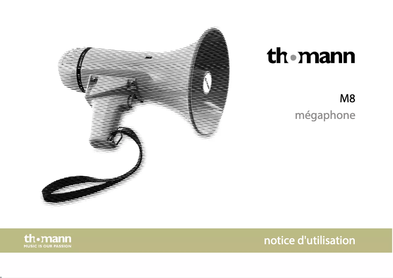 Página 1 del manual Manual de usuario Thomann M8