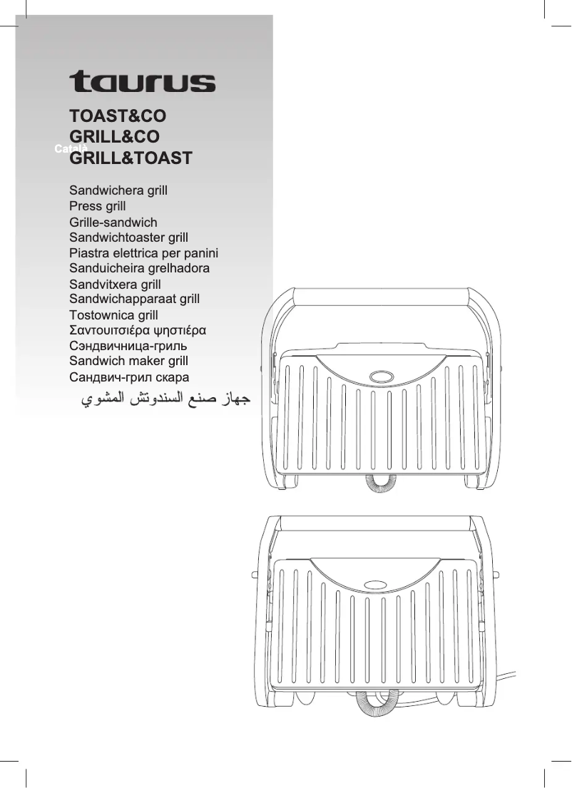 Page 1 de la notice Manuel utilisateur Taurus Grill&Toast