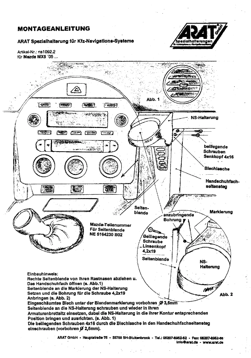 Image de la première page du manuel de l'appareil NS1092.2
