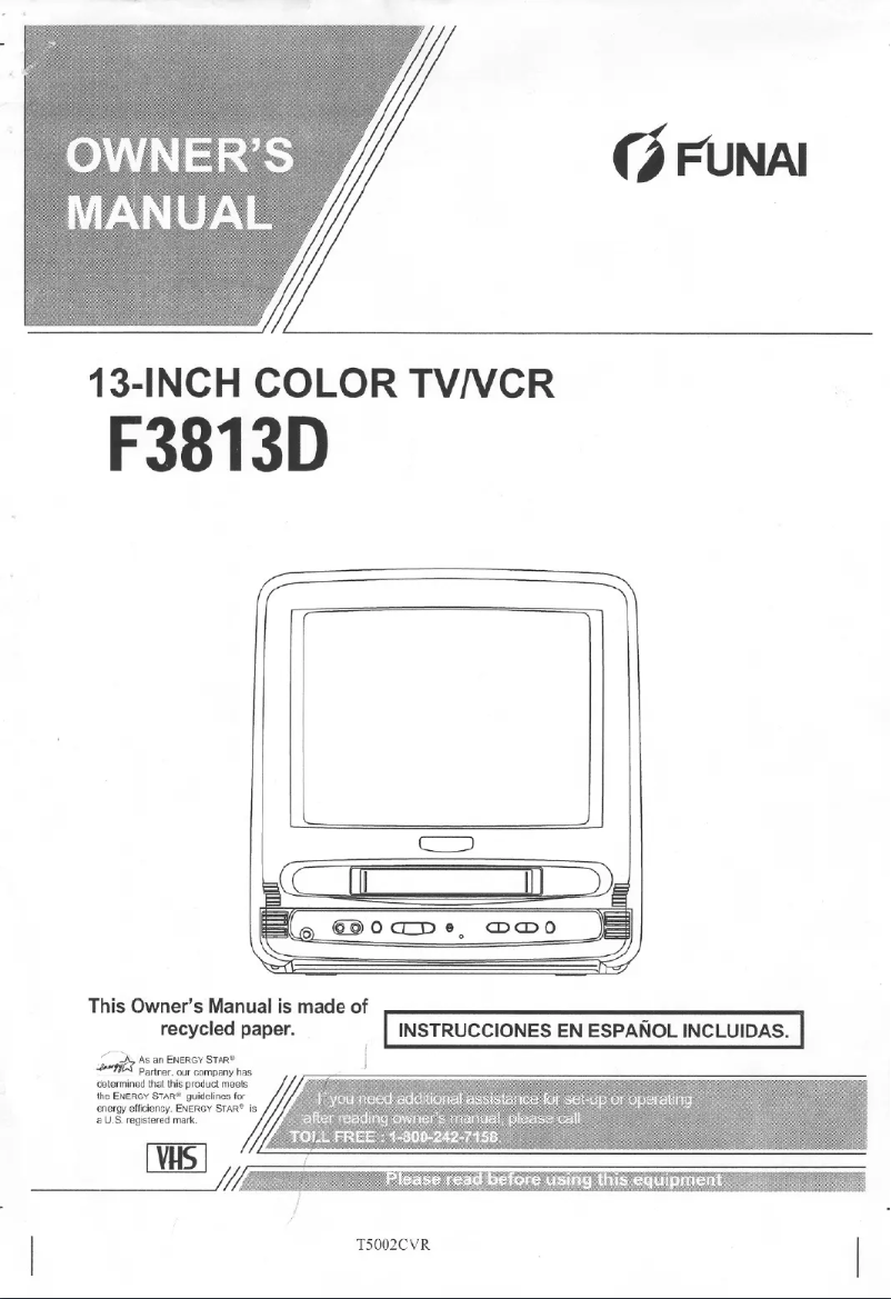 Página 1 del manual Manual de usuario Funai F3813D