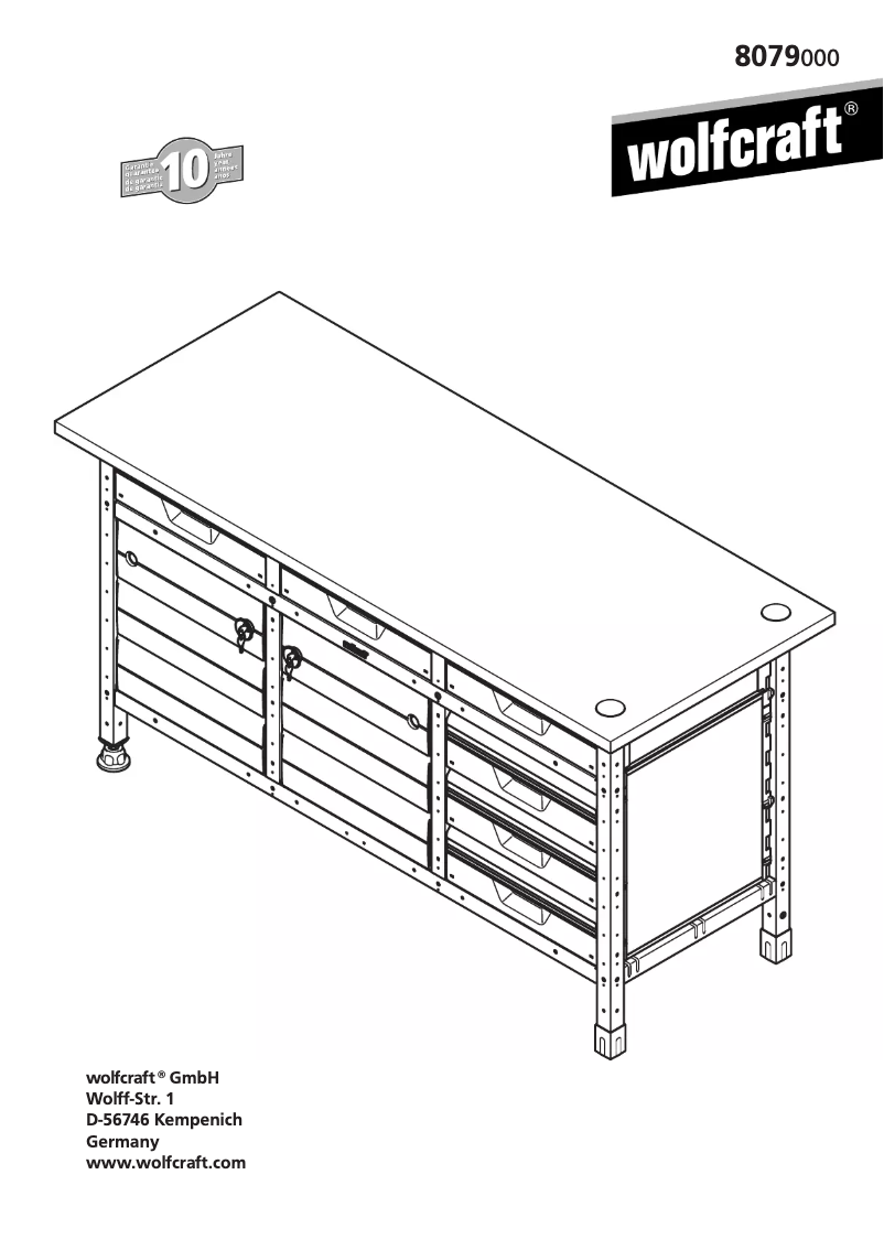 Page n°1 - Manuel utilisateur Wolfcraft 8079000