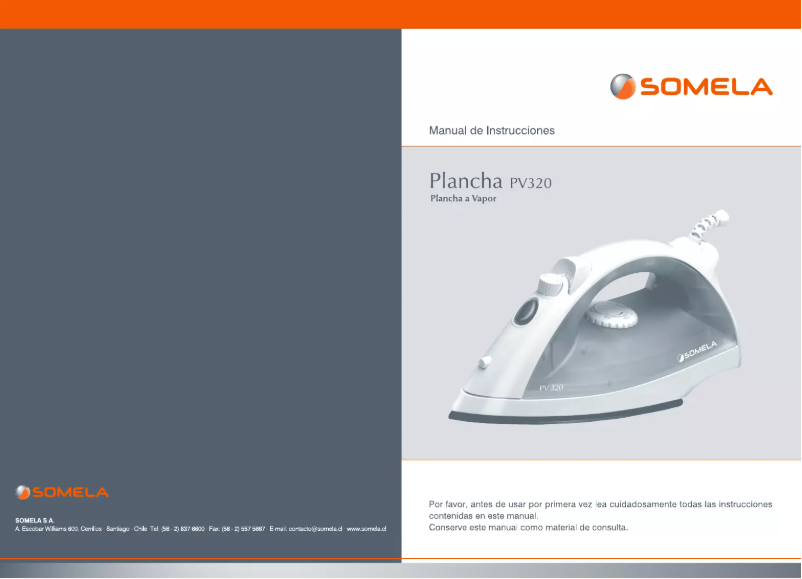 Page n°1 - Manuel utilisateur Somela PV320R