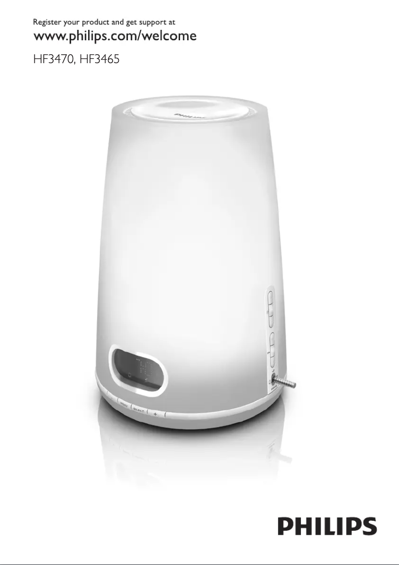 Image de la première page du manuel de l'appareil Wake-up Light HF3465