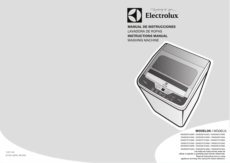Page n°1 - Manuel utilisateur Electrolux EWIE06F5OMW