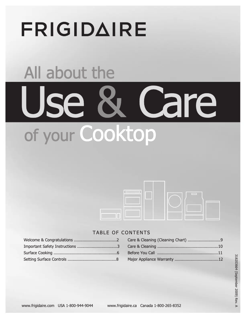 Page n°1 - Mode d'emploi Frigidaire FFGC3005LW