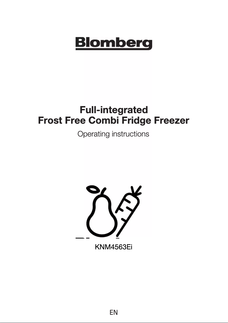 Page 1 de la notice Manuel utilisateur Blomberg KNM4563Ei